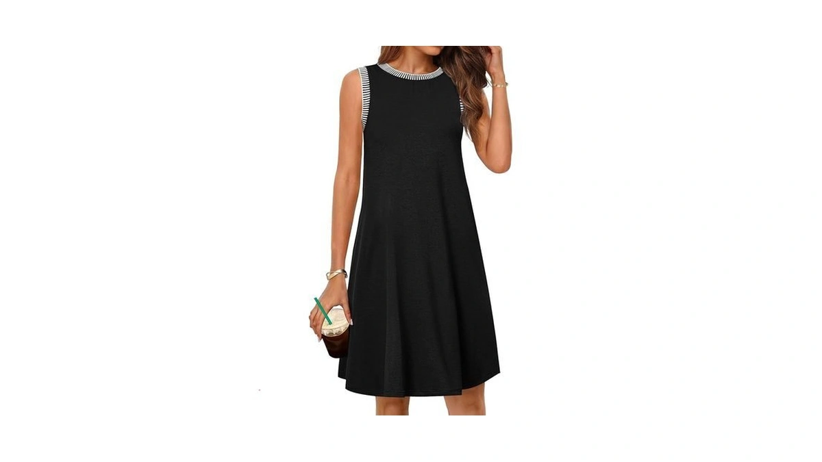 Merokeety Womens Casual Summer Sleeveless Sun Dress 2026 Beach Vacation