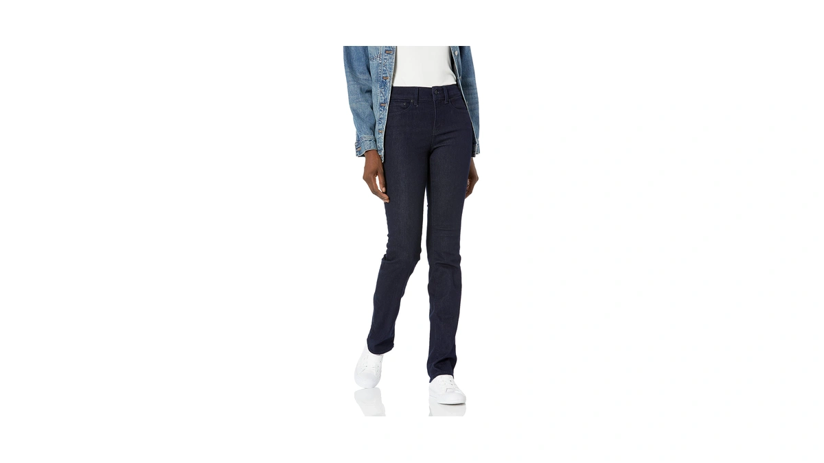 Nydj Women's Marilyn Straight Denim Jeans, Black, 00