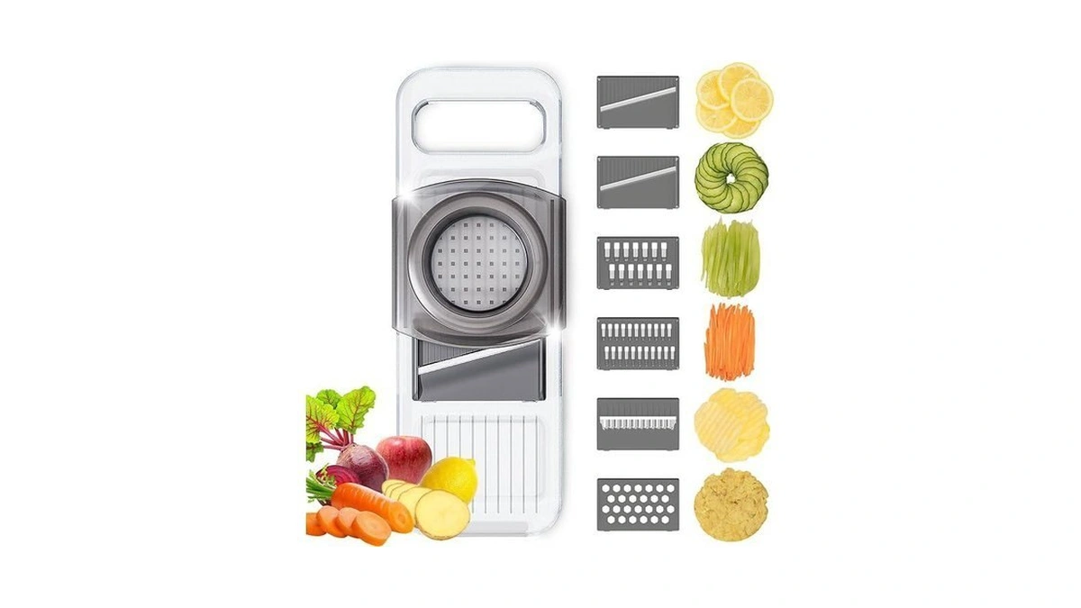 Multi-function 6 In 1 Mandoline Safe Vegetable Fruit Manual Slicer/shredder