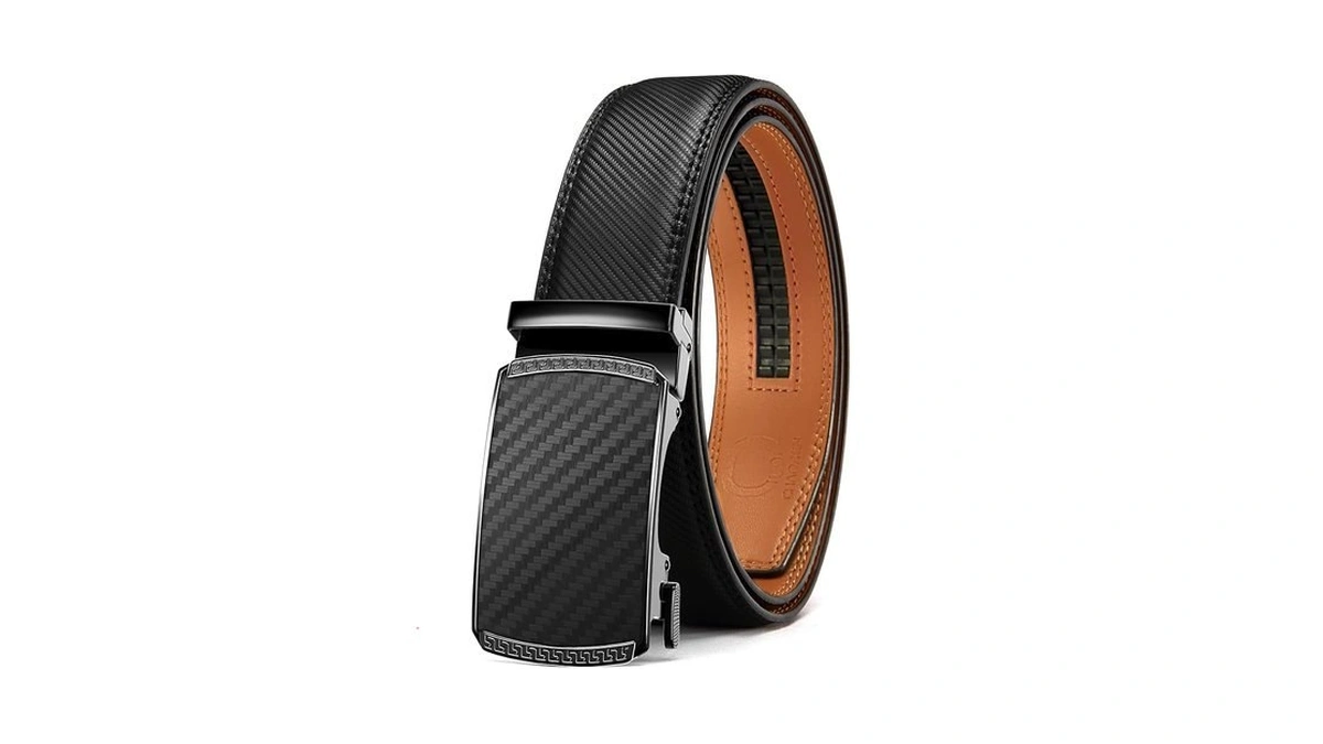 Chaoren Mens Belt - Mens Ratchet Belt Leather 1 3/8"
