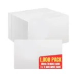 1intheoffice Blank Index Cards 3x5, Unruled Index Cards, White, 1000