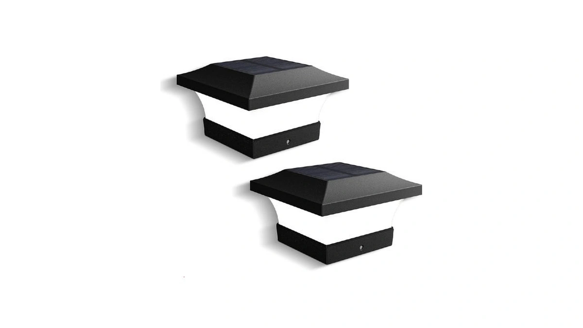 T-sun Solar Post Lights, Waterproof Outdoor Solar Post Cap Lights