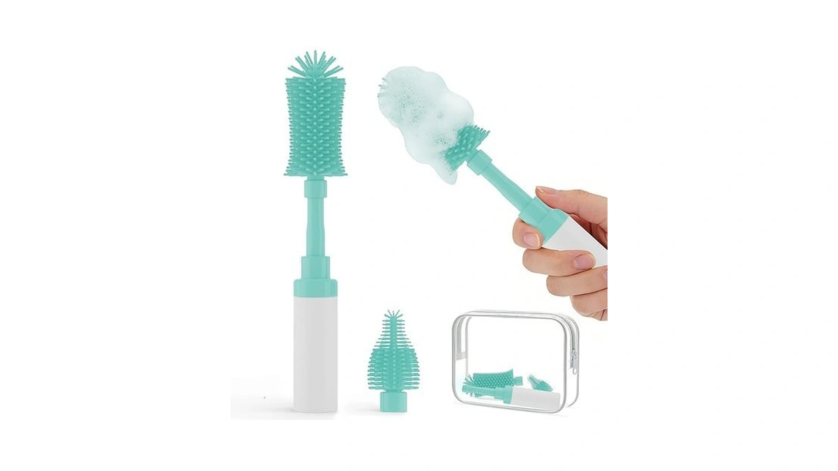 Chuya Baby Bottle Brush Kit - Silicone Bottle Brush &