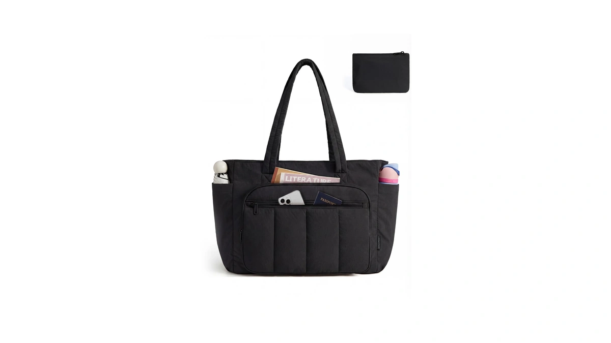 Bagsmart Tote Bag For Women, 2 Set Puffer Tote Bag