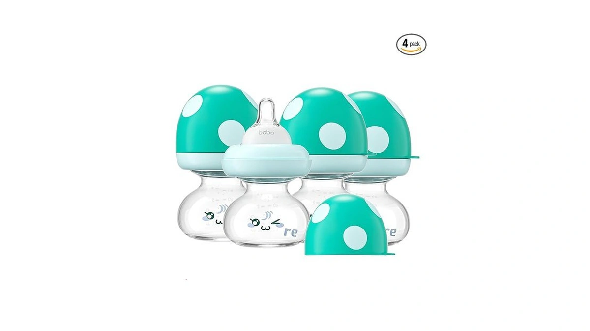Yohkoh Newborn Glass Baby Bottles With Slow Flow Nipple For