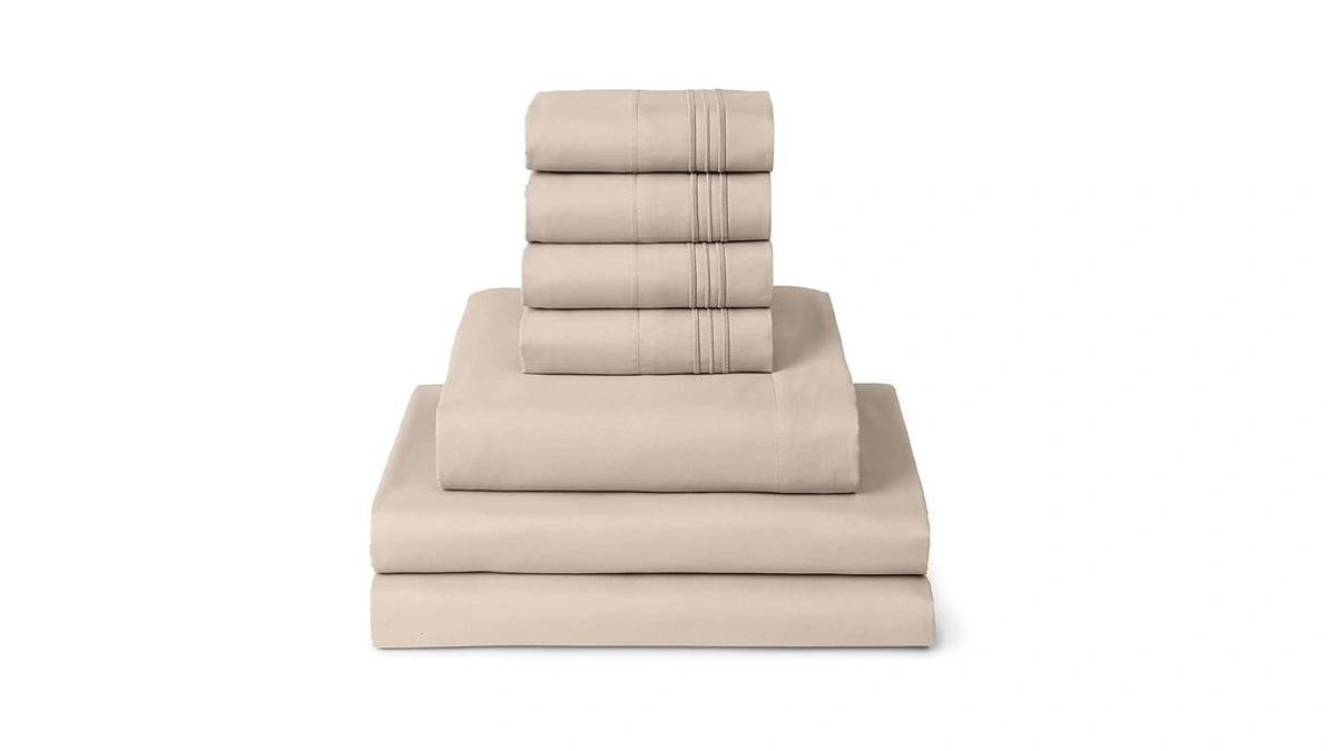 Mellanni Split King Sheet Set - 7-piece Iconic Collection Bedding,