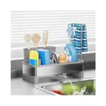 Ewaiira Stainless Steel Sink Caddy, Sponge Holder For Kitchen Sink