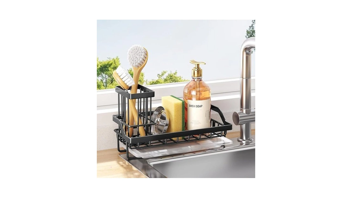 Consumest Sponge Holder For Kitchen Sink - Kitchen Sink Caddy