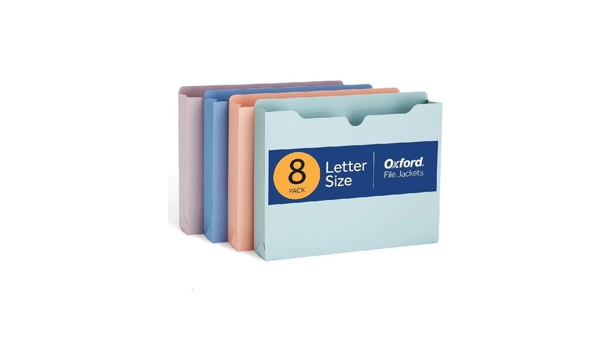 Oxford Expanding File Folders, 8 Pack, Closed Sides, Expands 2",