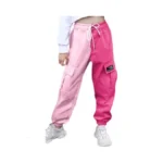 Sangtree Girl Pants,multi Pockets Elastic Waist Pull On Cargo Jogging