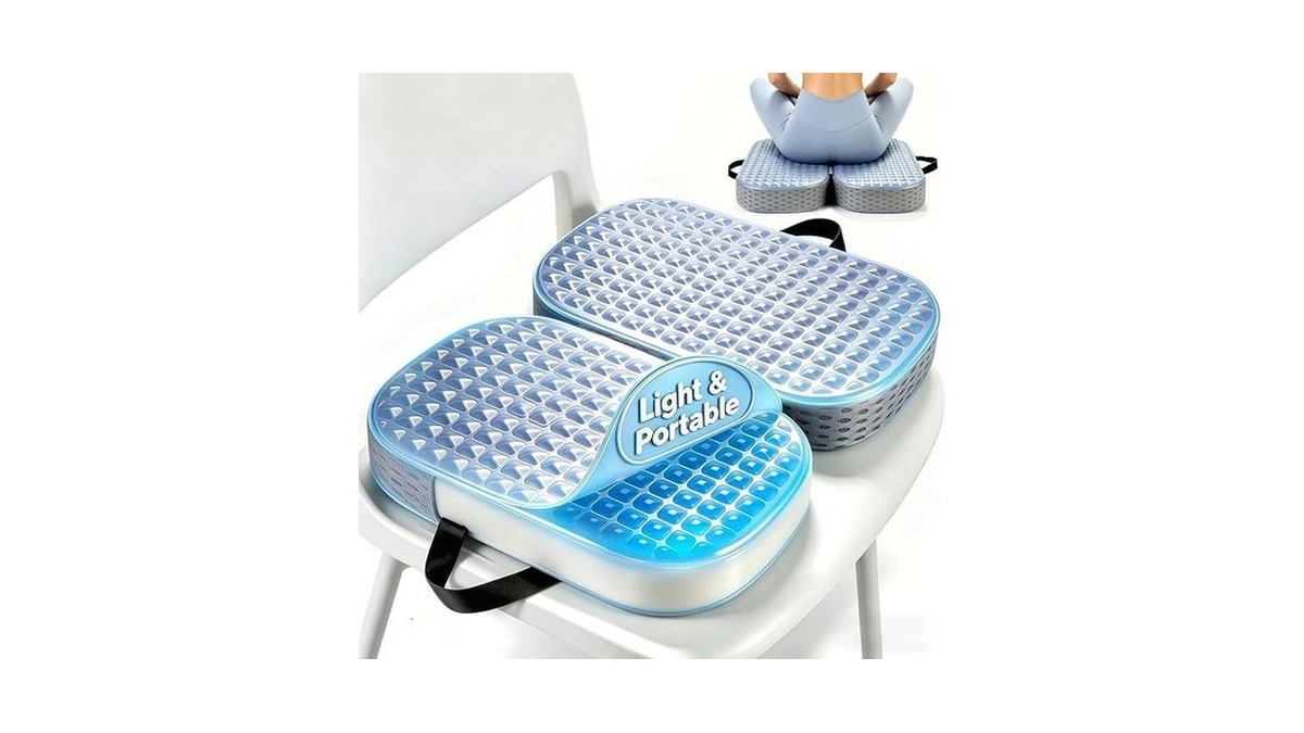 Yalfero Premium Gel & Memory Foam Seat Cushion, Extra Large