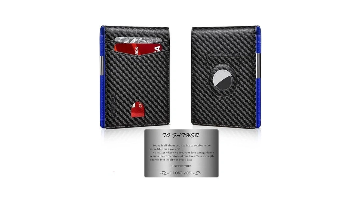 Zecico Mens Slim Wallet Money Clip: Bifold Vegan Leather Wallets