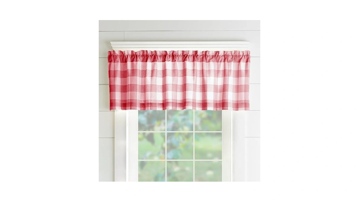 Elrene Buffalo-check Window Valances ...