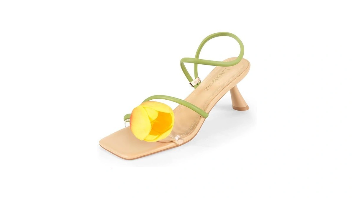 Reg Lacikosz Flower Kitten Heel Sanda...