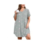 Auslook Plus Size Floral Nightgown Fo...