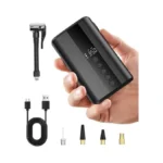 Yerantour Bike Pump With Gauge, Metal-cylinder Electric Mini Pump For