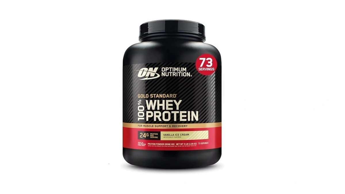 Optimum Nutrition Gold Standard 100% Whey Protein Powder, Vanilla Ice