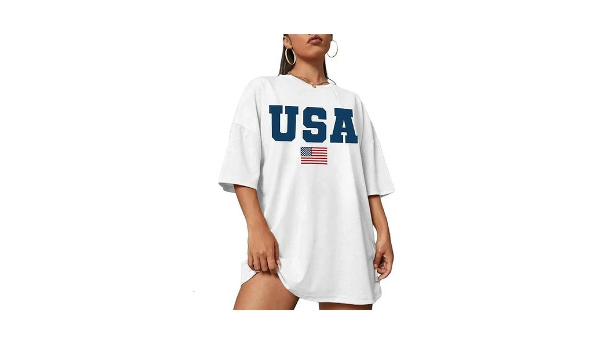 Usa Shirt Women: American Flag Shirts Oversized 4th Of July