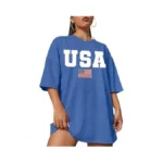 Usa Shirt Women: American Flag Shirts Oversized 4th Of July