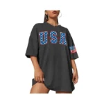 Usa Shirt Women: American Flag Shirts Oversized 4th Of July