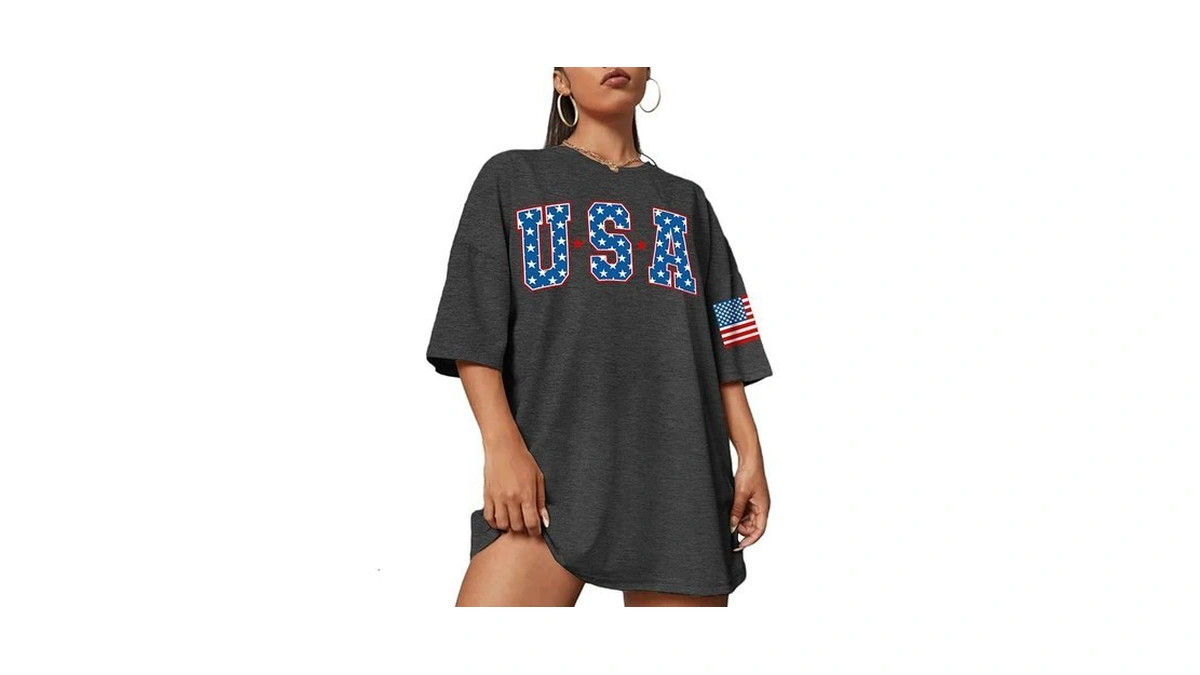 Usa Shirt Women: American Flag Shirts Oversized 4th Of July