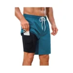 Incerun Mens Swim Trunks 9 Inch Bathing Suit Men Swimsuit