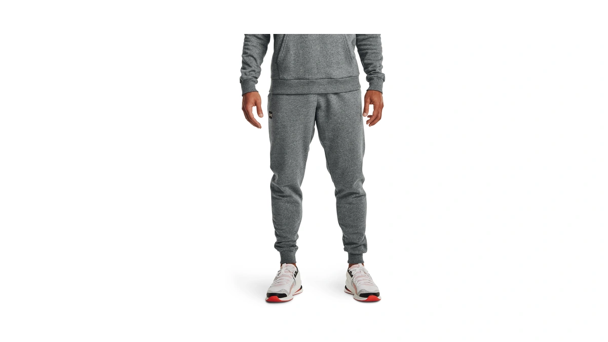 Under Armour Mens Rival Fleece Joggers , Pitch Gray Light