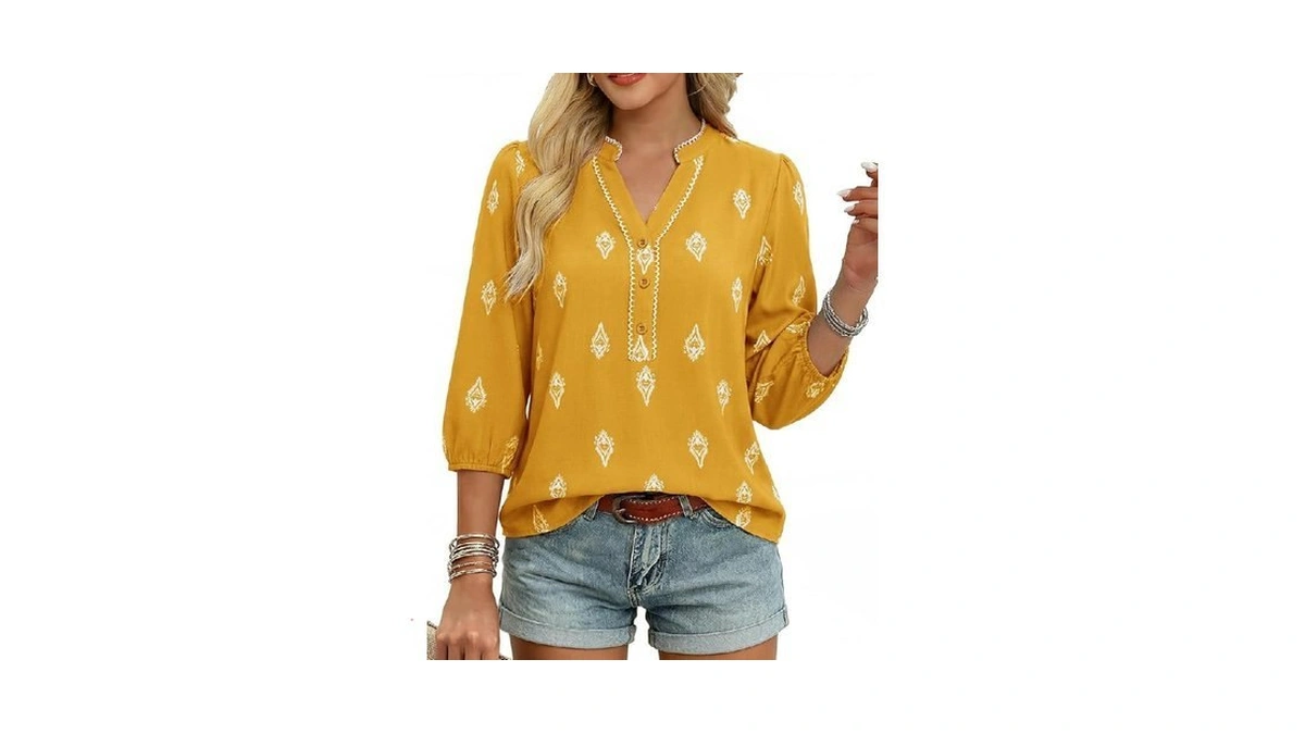 Grace Karin Boho Tops For Women Summer, Dressy Casual Floral