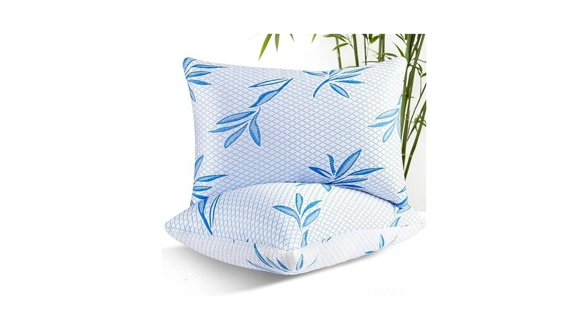 Btasleeep 2 Pack King Size Rayon Derived From Bamboo Pillow,