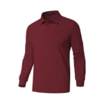Promen Polo Men's Classic Long Sleeve Polo Shirts Casual Lightweight