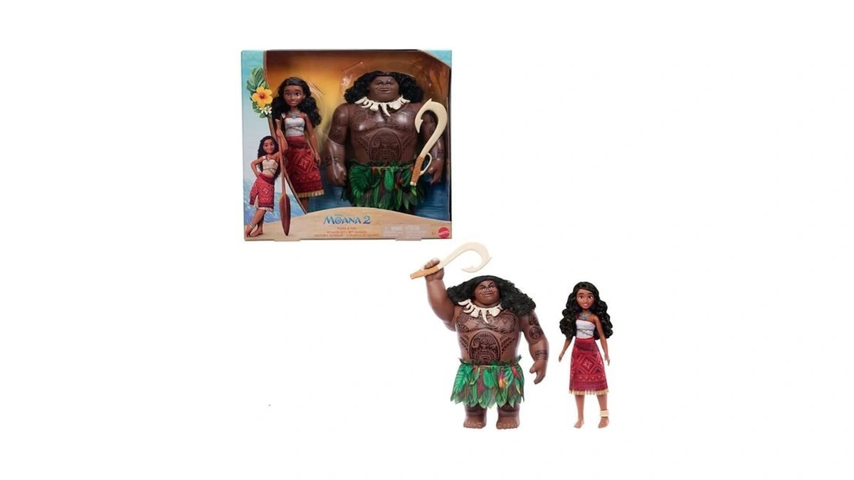 ​mattel Disney Moana 2 Voyager 2 Doll Set, Moana &