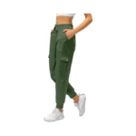Jekaoyi Womens Cargo Pants Lightweight Hiking Tapered Joggers High Waisted