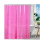Eva Shower Curtain Liner Hot Pink 3d Water Cube Clear