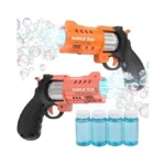 Eaglestone 2 Pack Revolver Bubble Guns For Kids, Swing-out Cylinder,