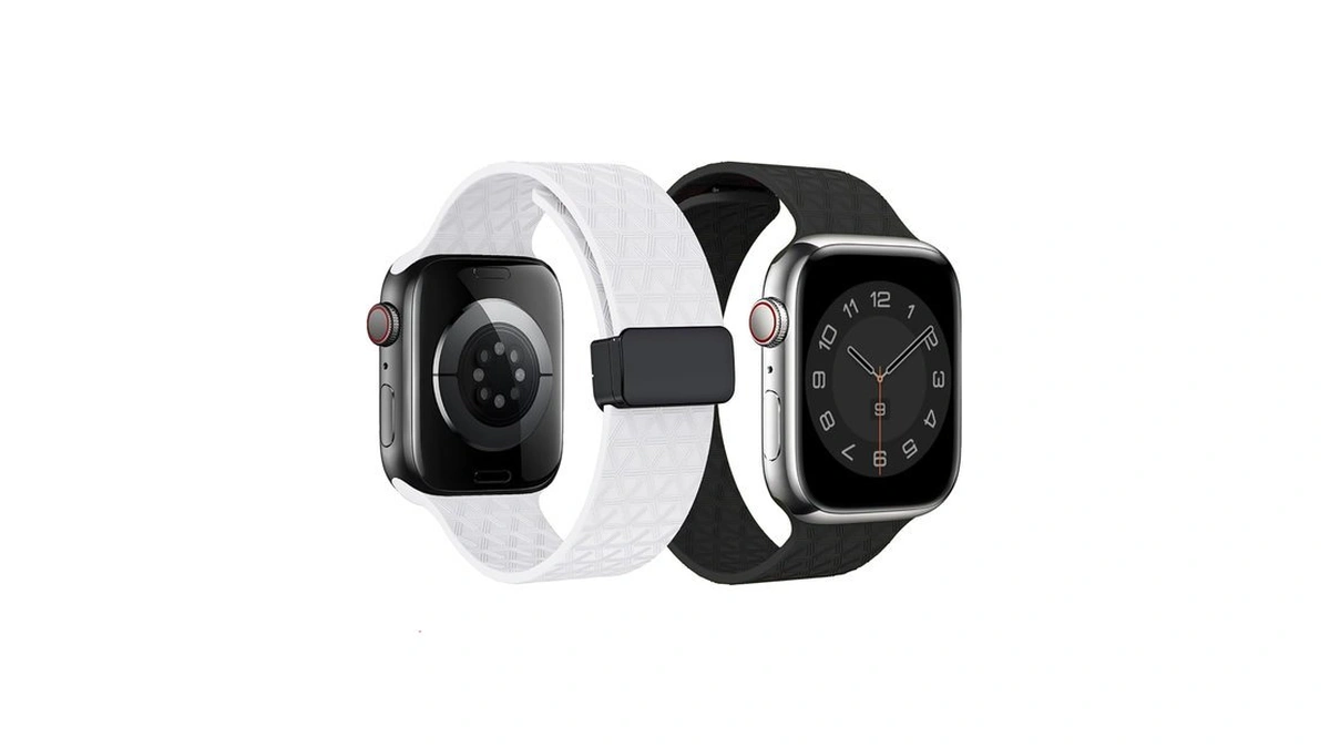 2 Packs D-buckle Sport Bands Compatible With Apple Watch Band