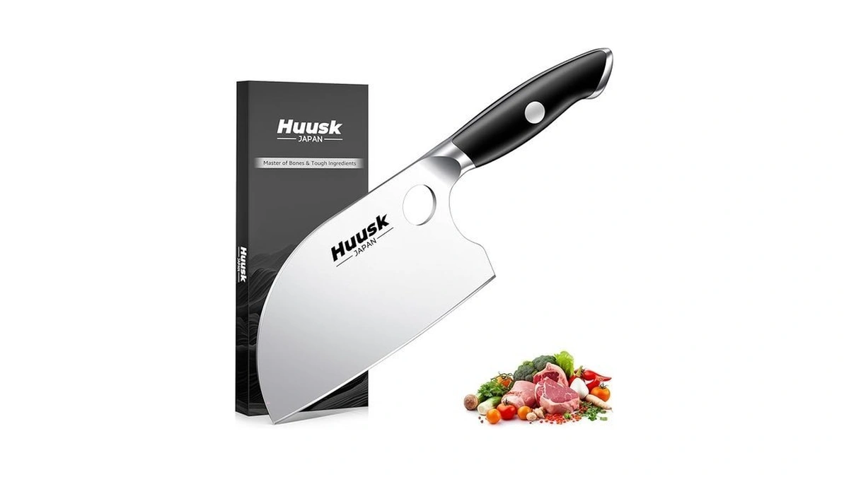 Huusk Serbian Chef Knife 6 Inch - Cleaver For Meat