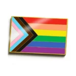 Arturbo Progress Pride Flag Pin Lgbtq Rainbow Enamel Lapel Pins