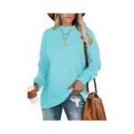 Plmoken Oversized Sweatshirts For Women Pullover Casual Tunic Tops Trendy