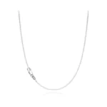 Wishchic Solid 925 Sterling Silver Necklace For Women, 1.1mm Dainty