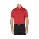 Pga Tour Men's Stretch Short Sleeve Feeder Stripe Golf Polo