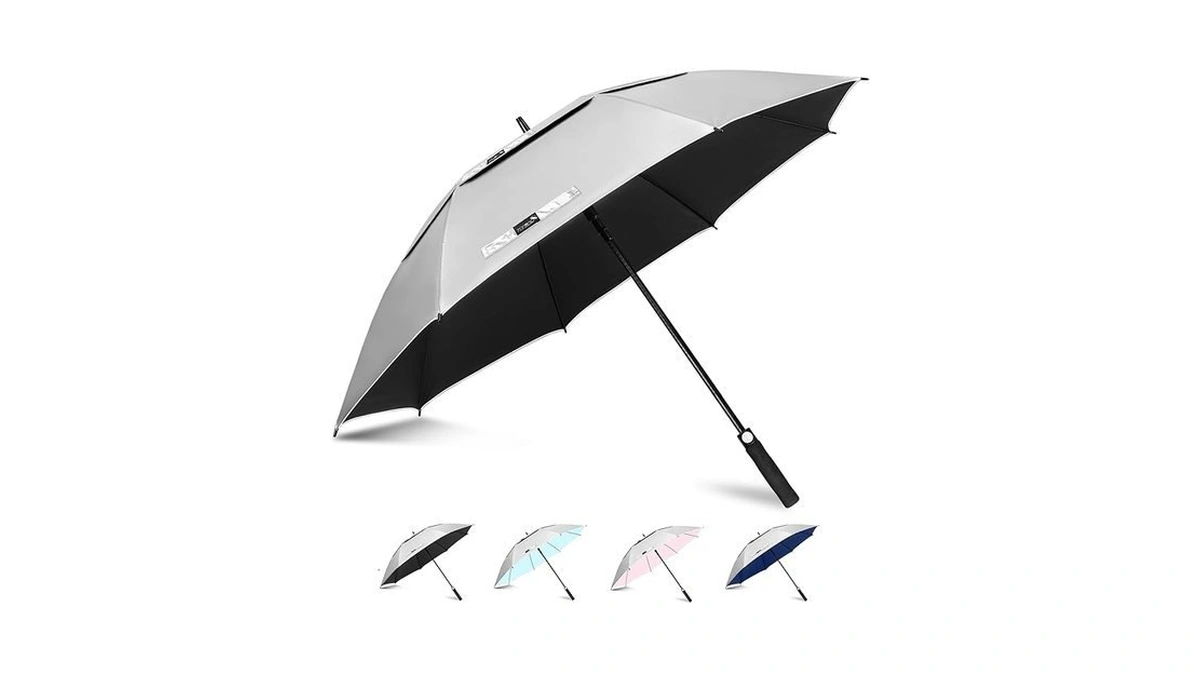 Zomake Large Golf Umbrella Uv Protection, 51 Inch Uv Blocking