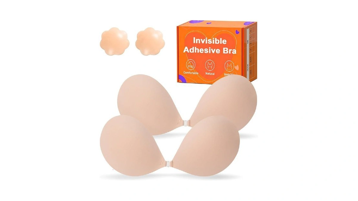 Gkhwon Sticky Push Up Strapless Bras For Women,ultra Adhesive Bra
