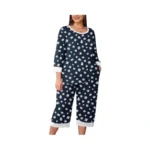 Auslook Women’s Plus Size Pajama Sets Floral 3/4 Sleeve Nightwear