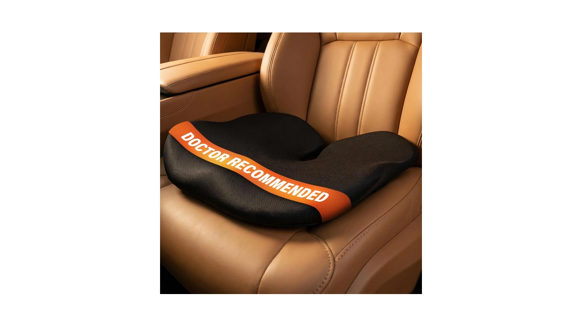 Everlasting Comfort Car Seat Cushion For Driving - Orthopedic Car