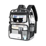 Lullawee Clear Backpack For School, Heavy Duty Pvc Transparent Bookbag