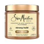Sheamoisture Strong Hold Styling Gel+flaxseed Jamaican Black Castor Oil Gives