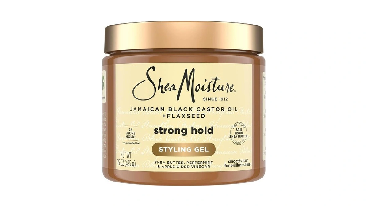 Sheamoisture Strong Hold Styling Gel+flaxseed Jamaican Black Castor Oil Gives