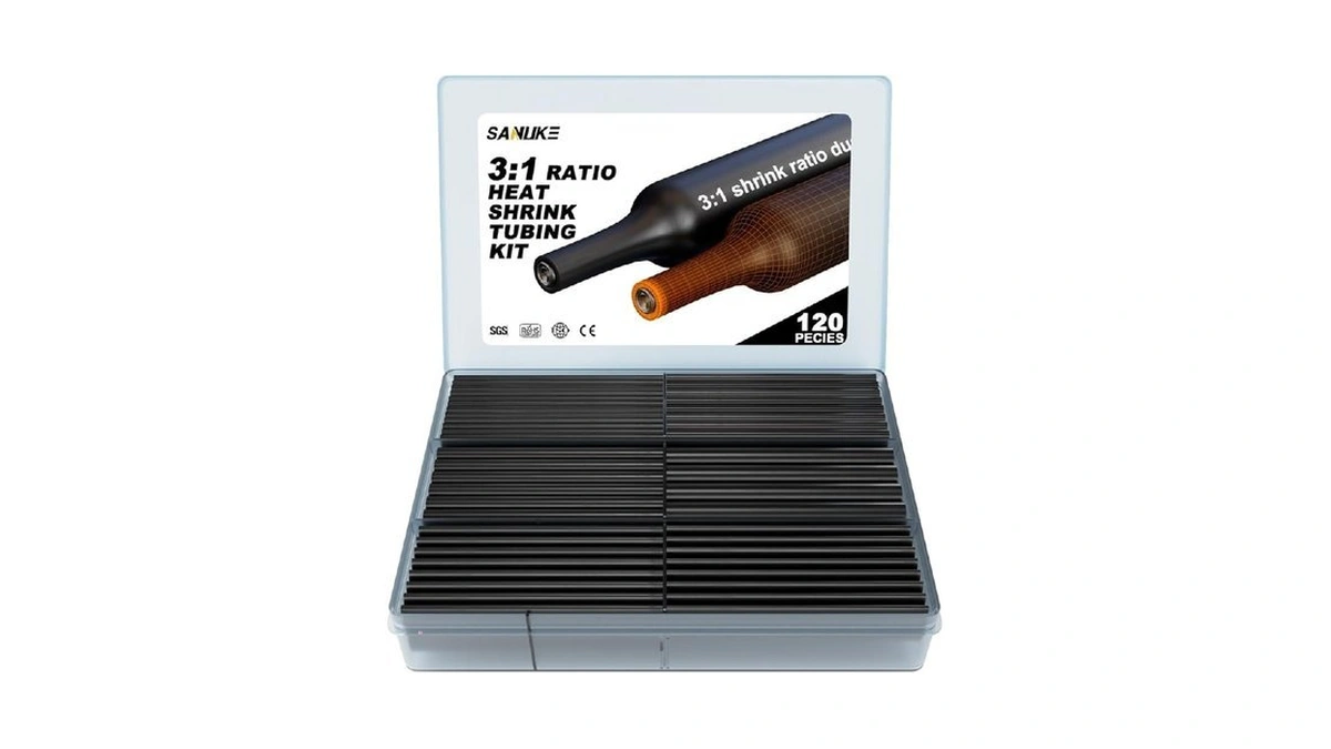 Sanuke Heat Shrink Tubing Kit 120 Pcs - 3:1 Ratio
