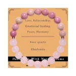Gracayfr Anxiety Relief Emotional Balance Bracelet Natural Stone Healing Crystal
