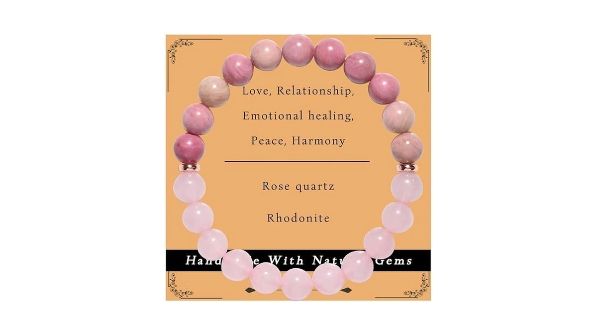 Gracayfr Anxiety Relief Emotional Balance Bracelet Natural Stone Healing Crystal
